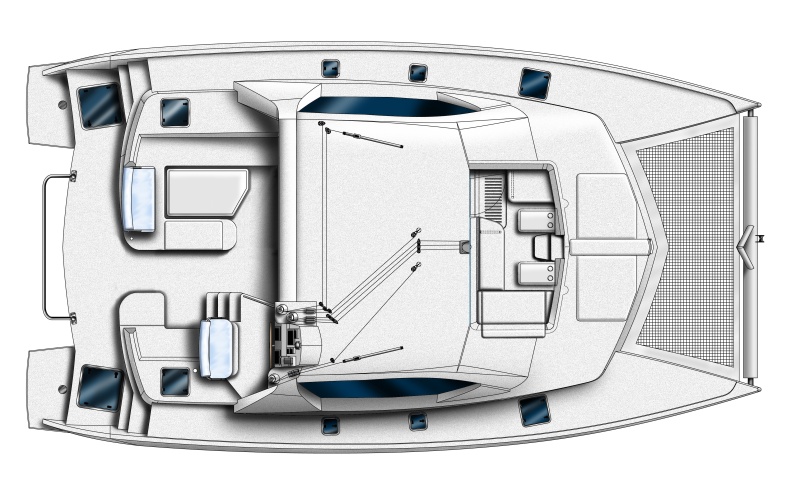 rzut katamaranu Leopard 44