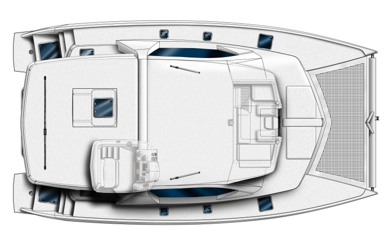 rzut katamaranu Leopard 44